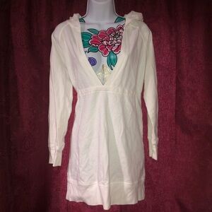 V Neck Long Sleeve Athletic Top with Hood